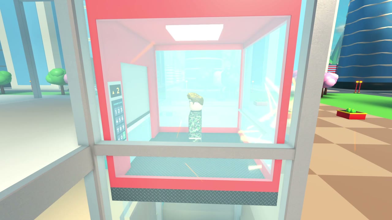 Elevator test game gameplay, screenshot 4 of 5