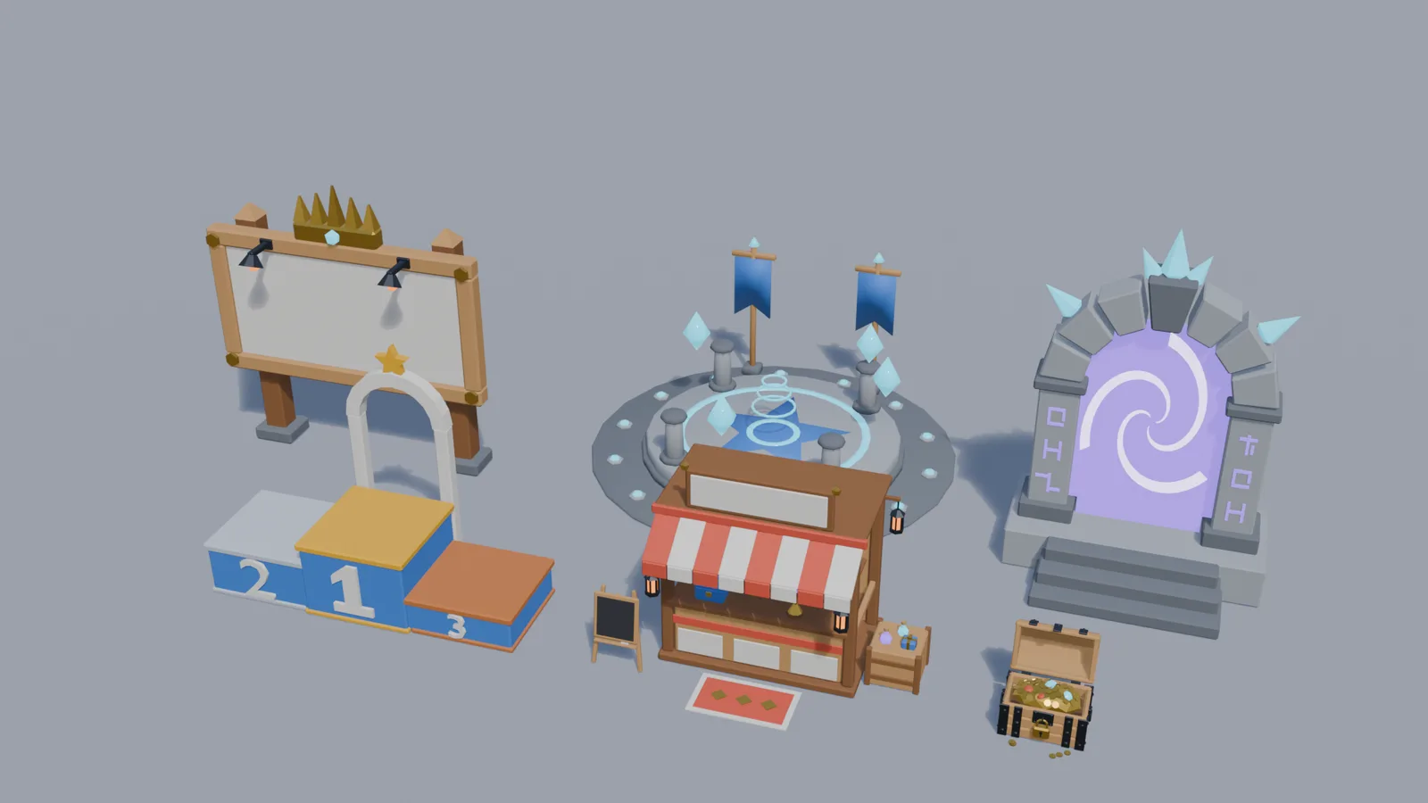 Lobby & Hub: the models in the kit