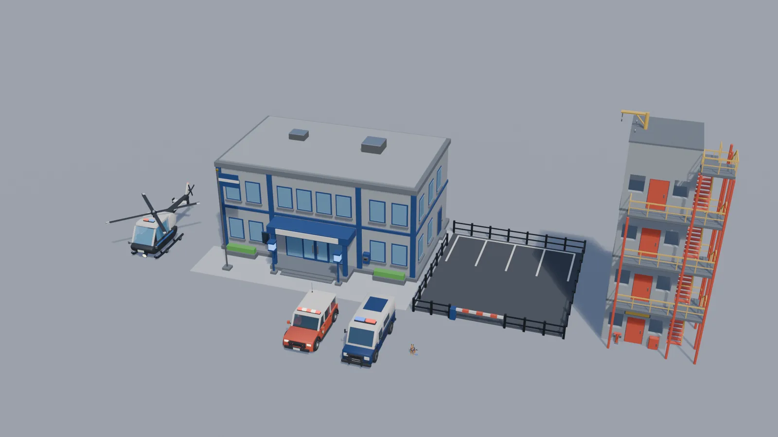 Police & Fire: the models in the kit