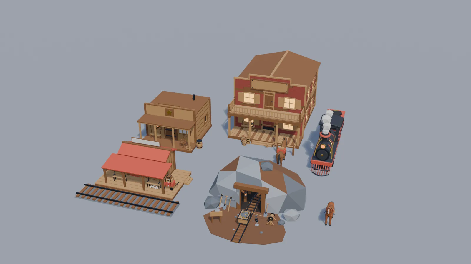 Wild West: the models in the kit