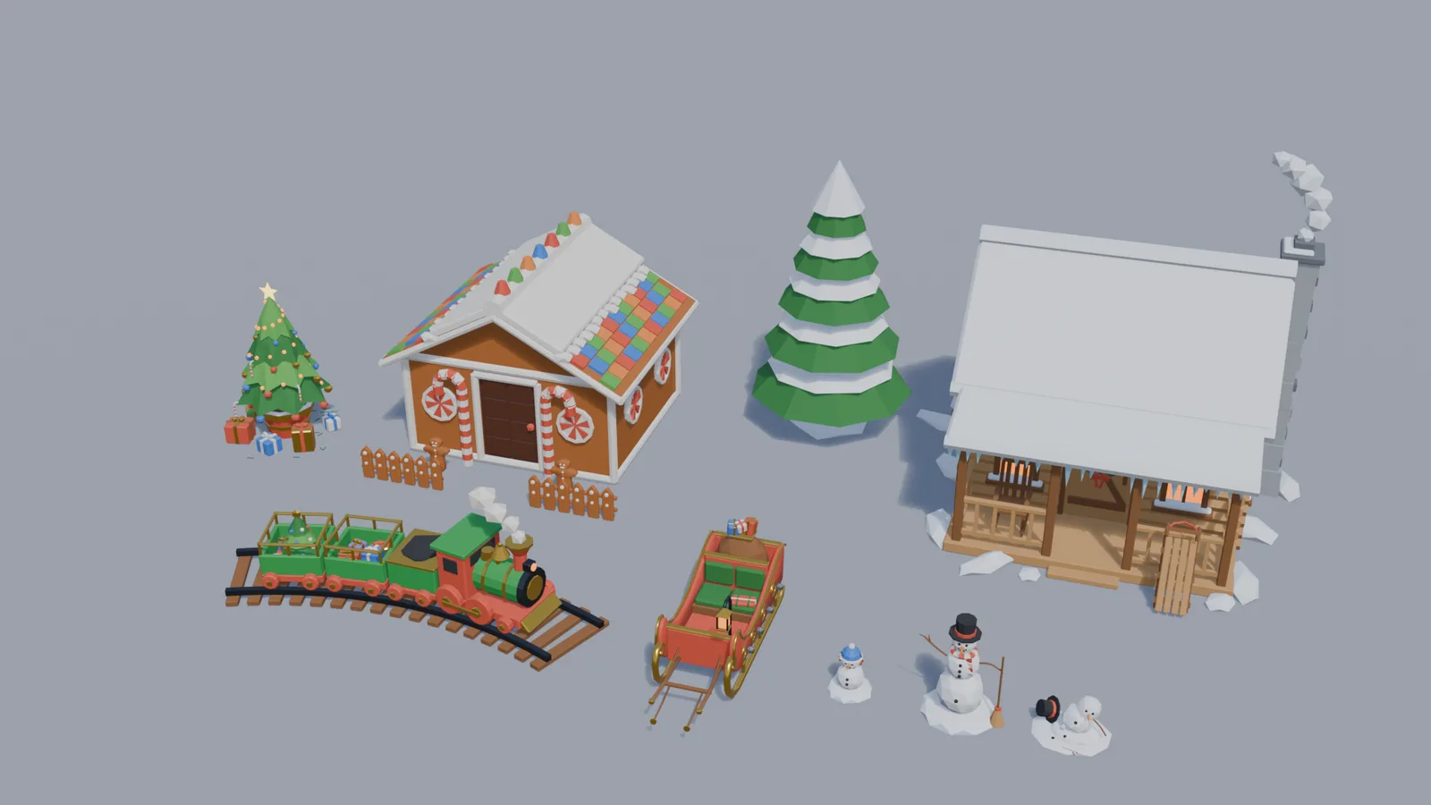 Winter Holiday: the models in the kit
