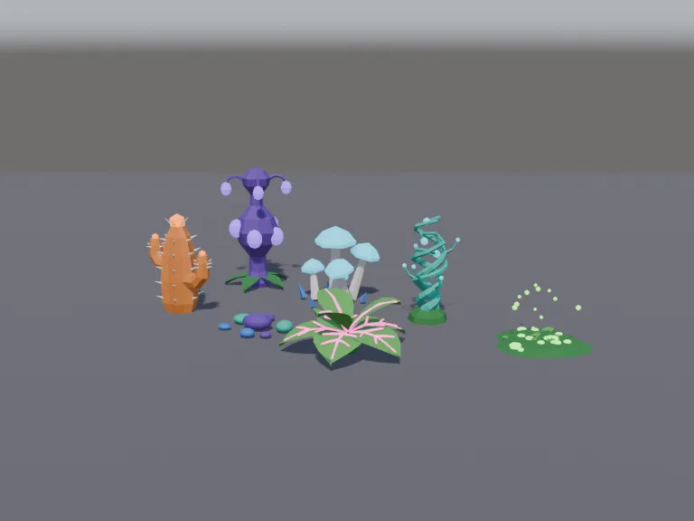 Alien Bioluminescent Plants, view 2
