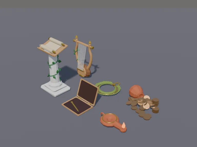 Ancient Greek Items Set, view 3