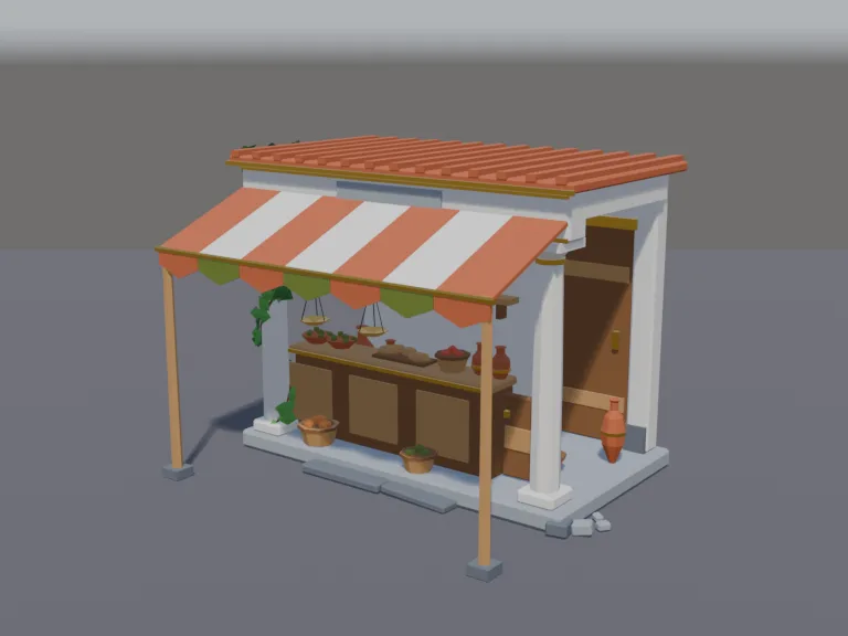 Ancient Market Stall, view 2