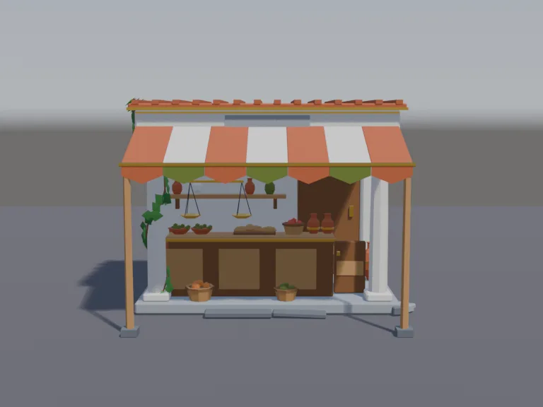 Ancient Market Stall, view 3