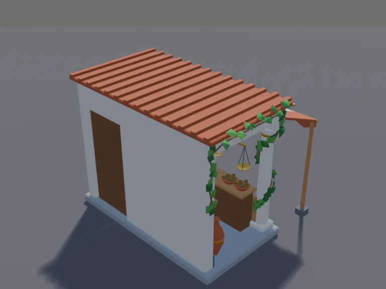 Ancient Market Stall, view 4