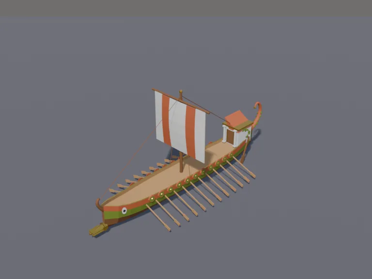 Ancient War Galley, view 3