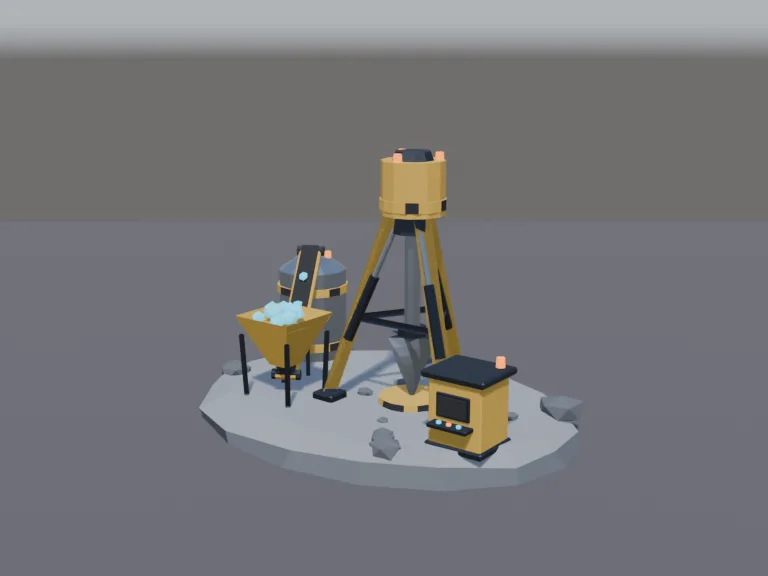 Asteroid Mining Drill Rig, view 2