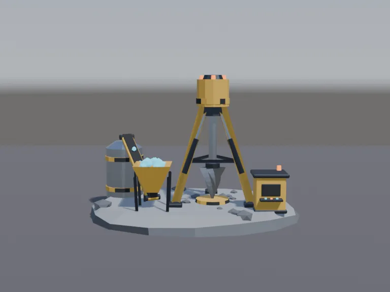 Asteroid Mining Drill Rig, view 4