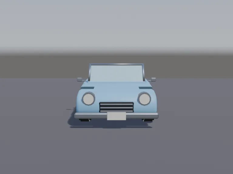 Baby Blue Convertible, view 4