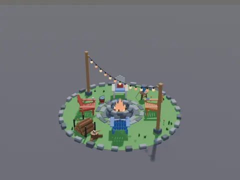 Backyard Fire Pit Set