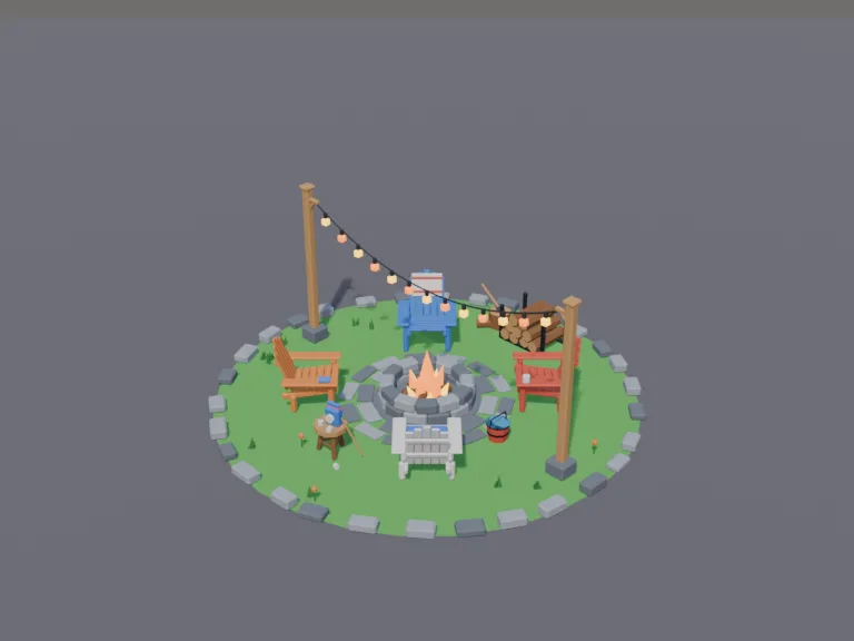 Backyard Fire Pit Set, view 3