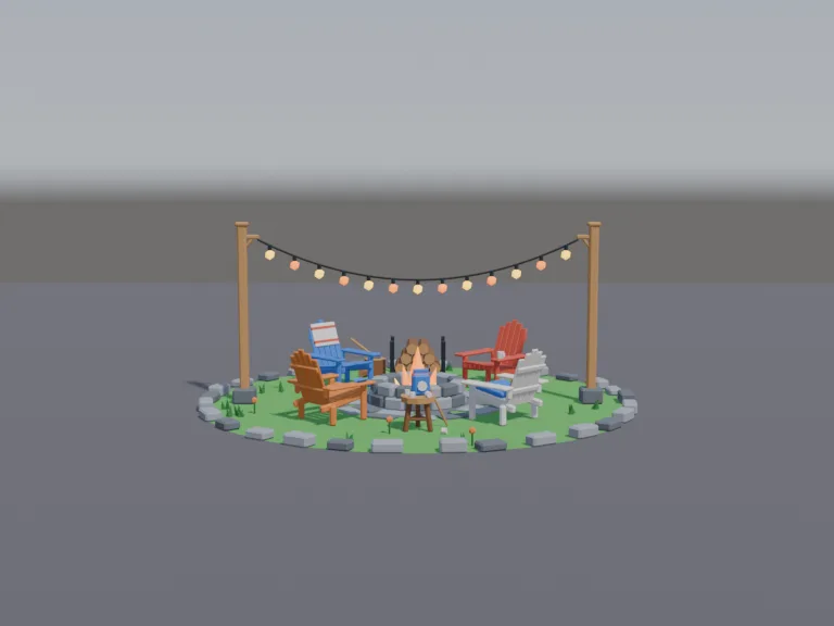 Backyard Fire Pit Set, view 4