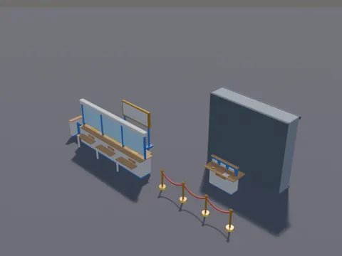 Bank Counter Set