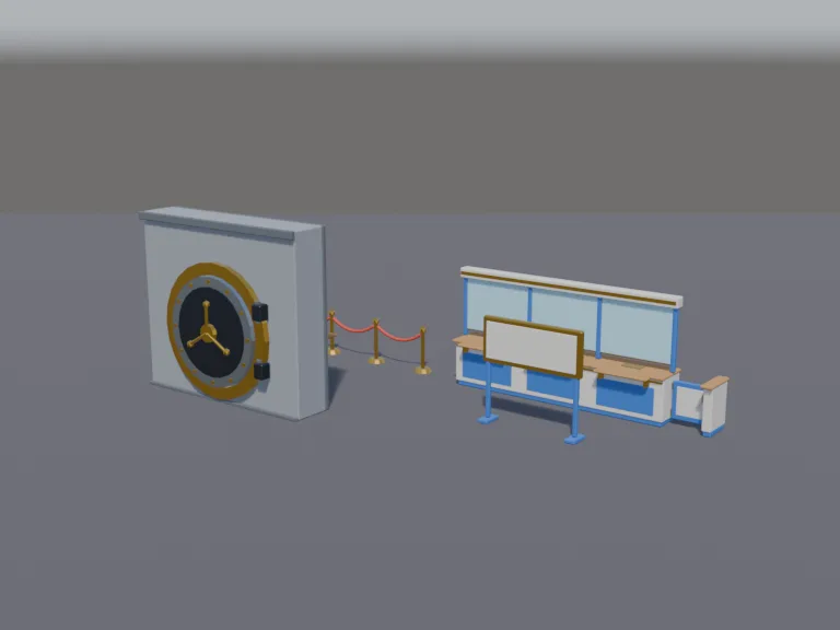 Bank Counter Set, view 2