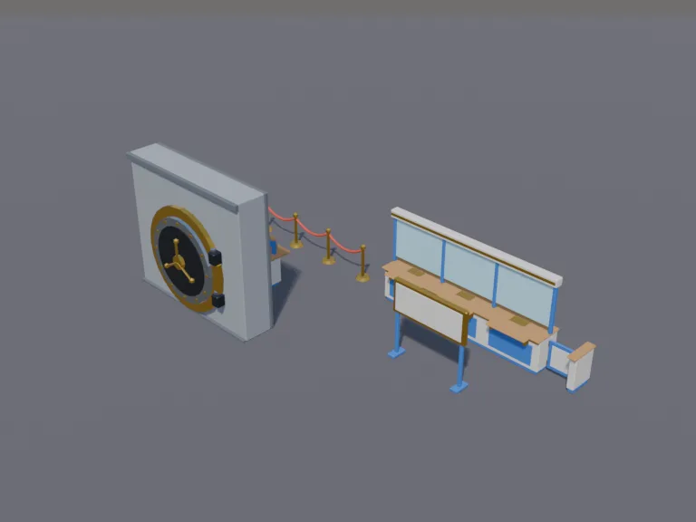 Bank Counter Set, view 3