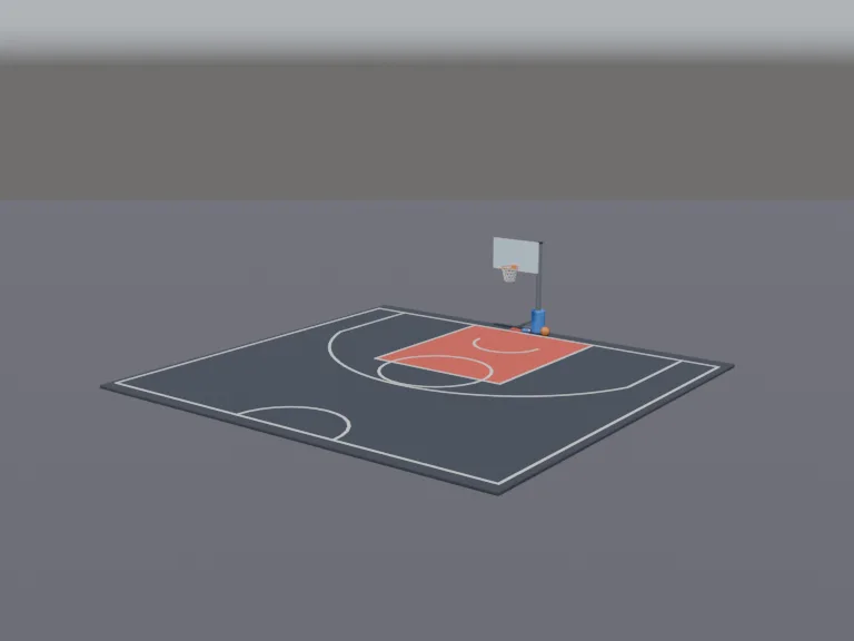 Basketball Half-Court, view 2