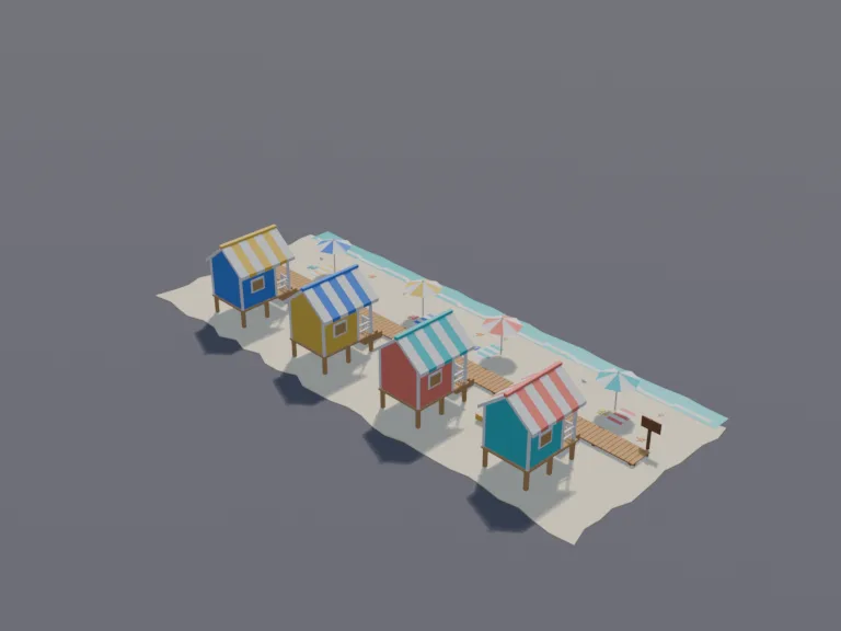 Beach Hut Row, view 4