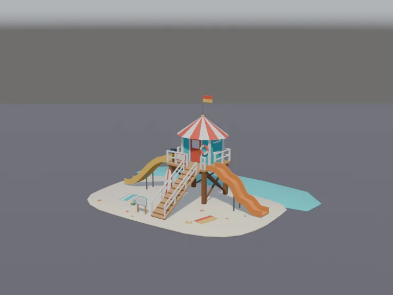 Beach Lifeguard Tower, view 2