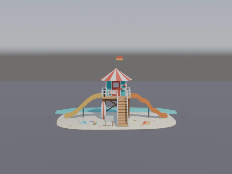 Beach Lifeguard Tower, view 3