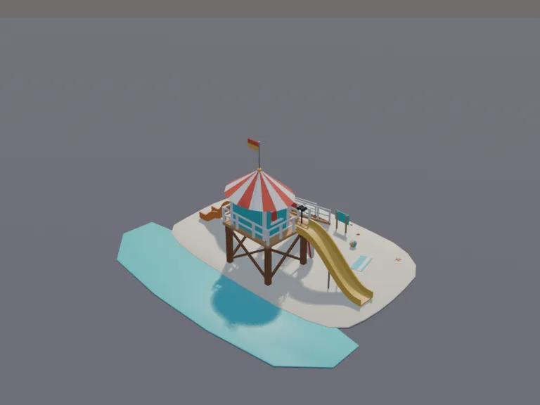 Beach Lifeguard Tower, view 4