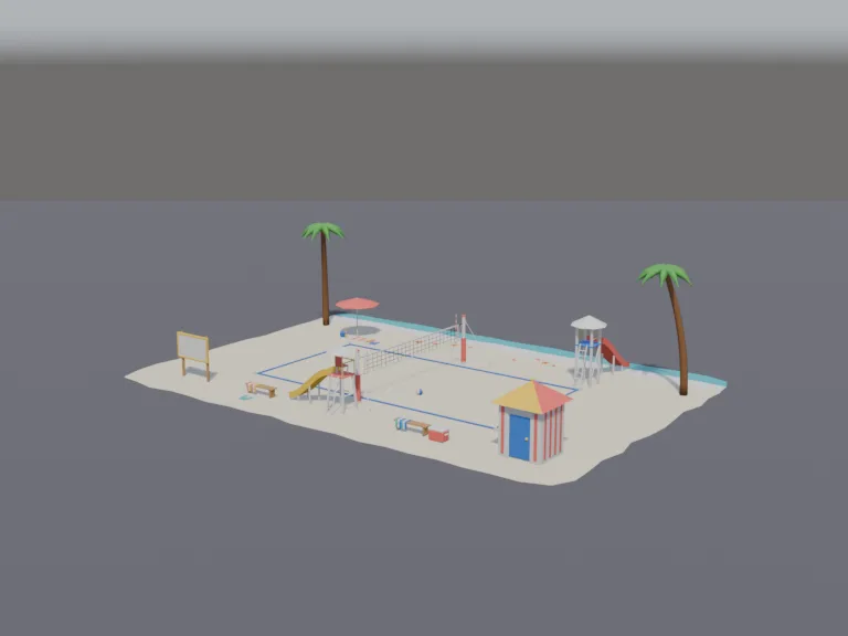 Beach Volleyball Court, view 2
