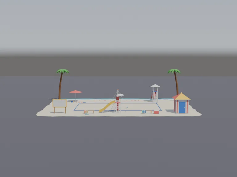 Beach Volleyball Court, view 3