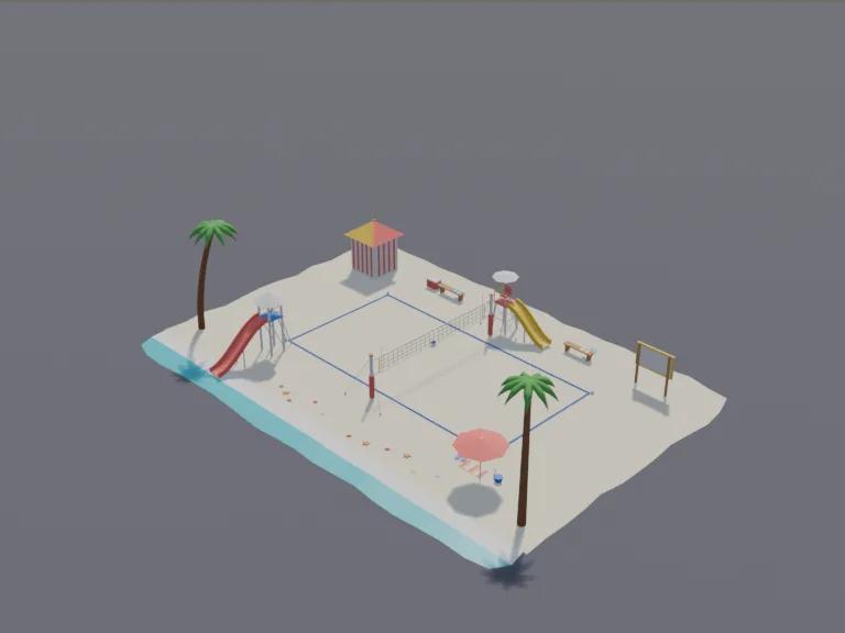 Beach Volleyball Court, view 4