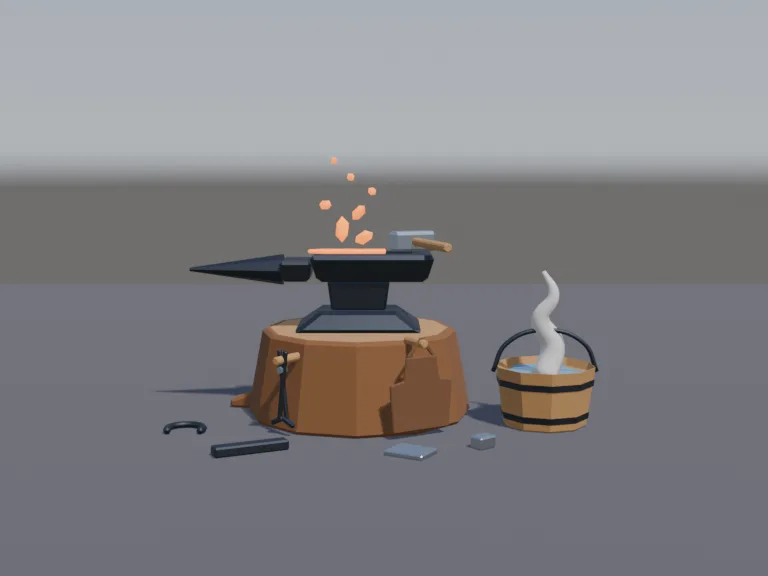 Blacksmith Anvil Stump, view 4