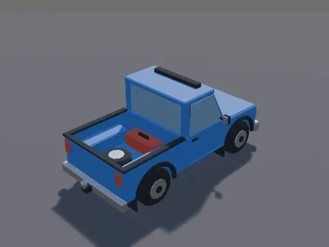 Blue Pickup Truck