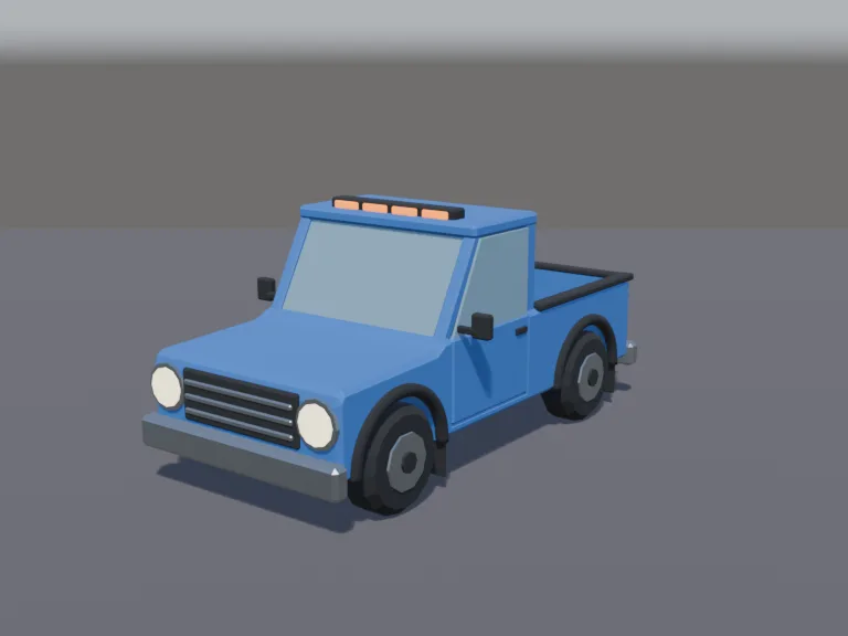 Blue Pickup Truck, view 2