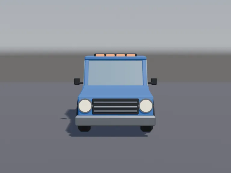 Blue Pickup Truck, view 4