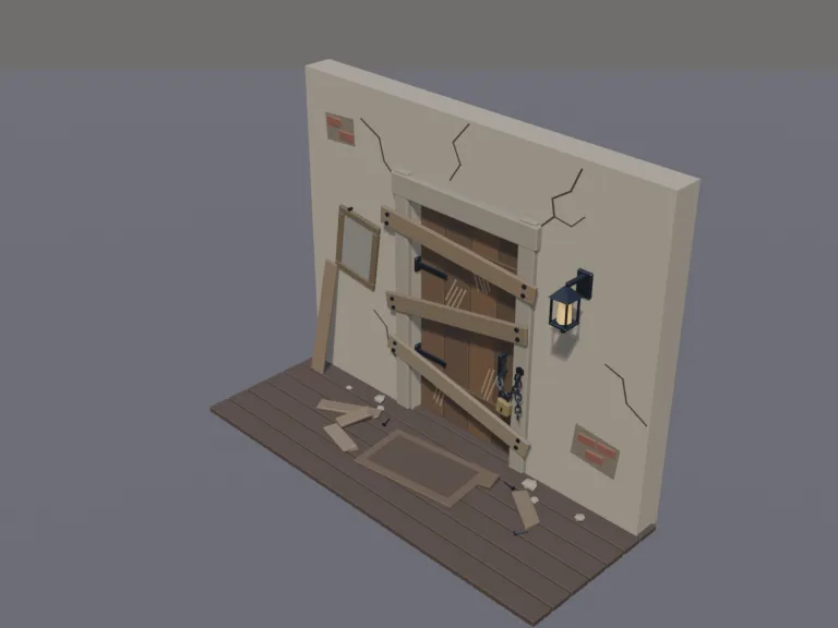 Boarded-Up Doorway, view 3