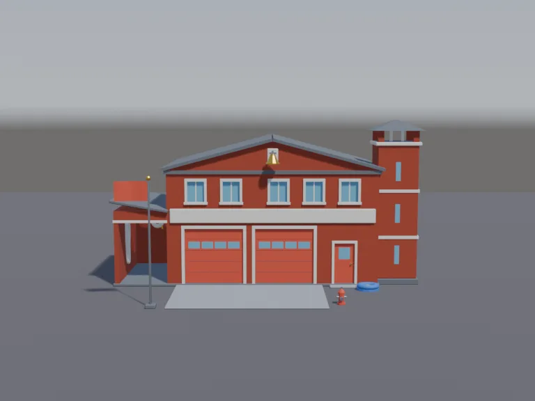 Brick Fire Station, view 4
