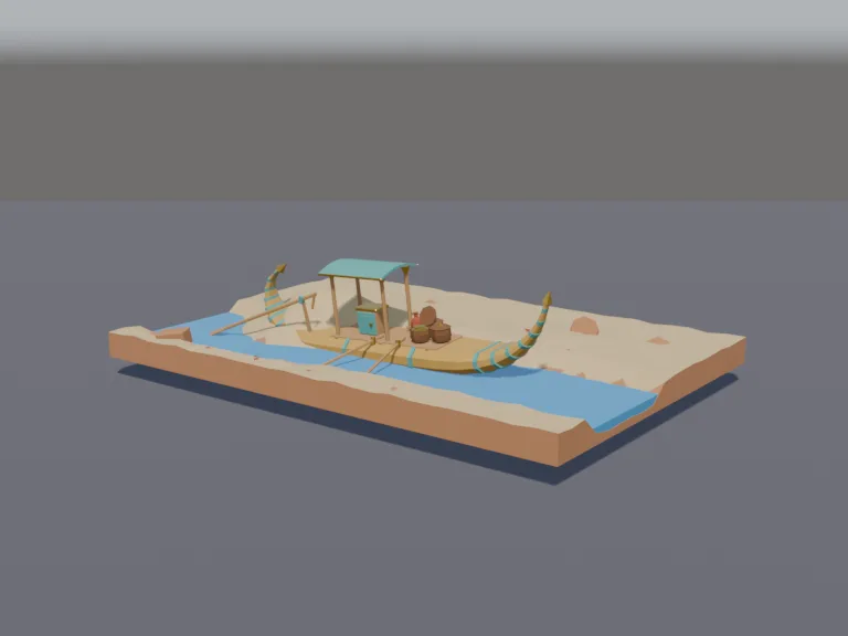 Buried Reed Boat, view 2