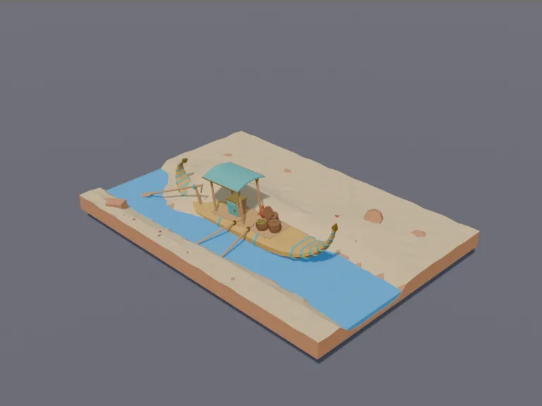 Buried Reed Boat, view 3