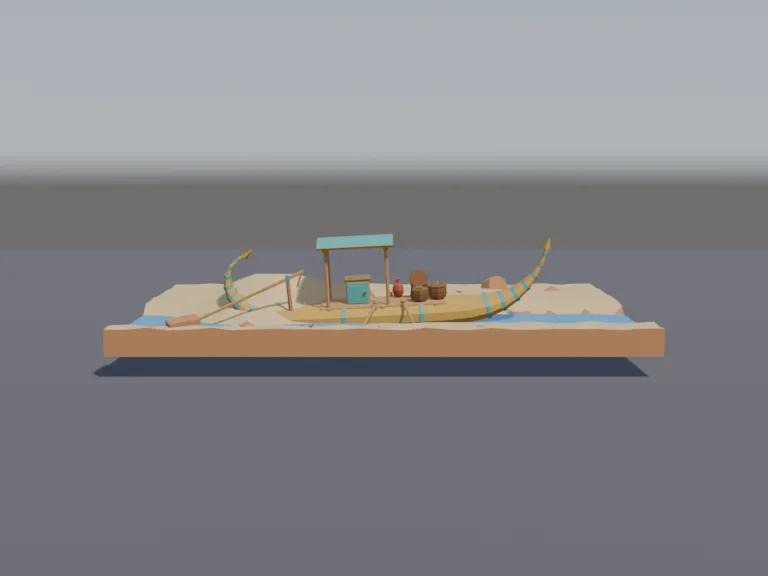 Buried Reed Boat, view 4