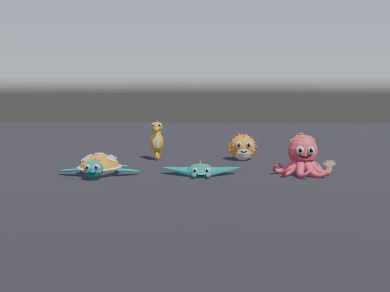 Cartoon Sea Creatures, view 4