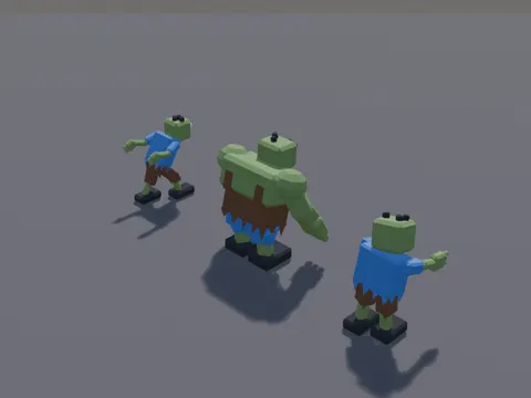 Cartoon Zombie Trio
