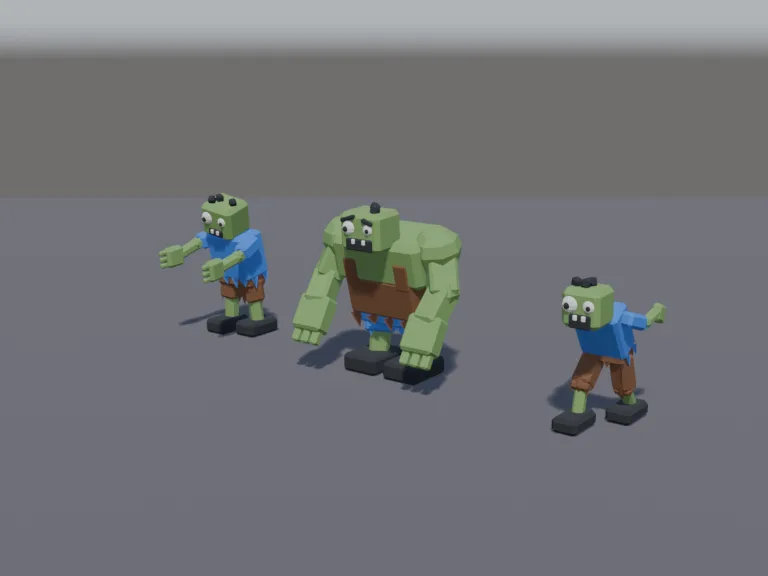 Cartoon Zombie Trio, view 2