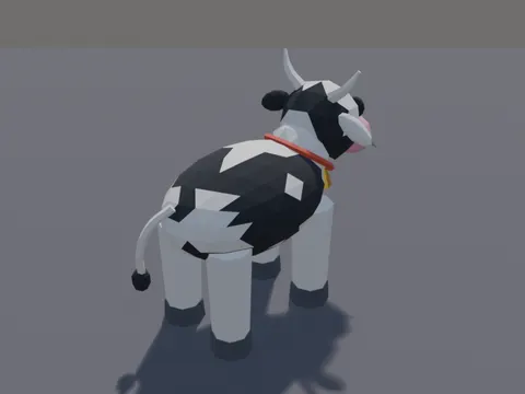 Chunky Low-Poly Cow