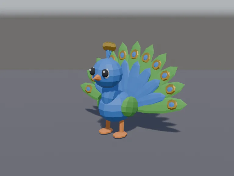 Chunky Peacock Pet, view 2