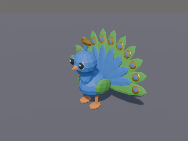 Chunky Peacock Pet, view 3