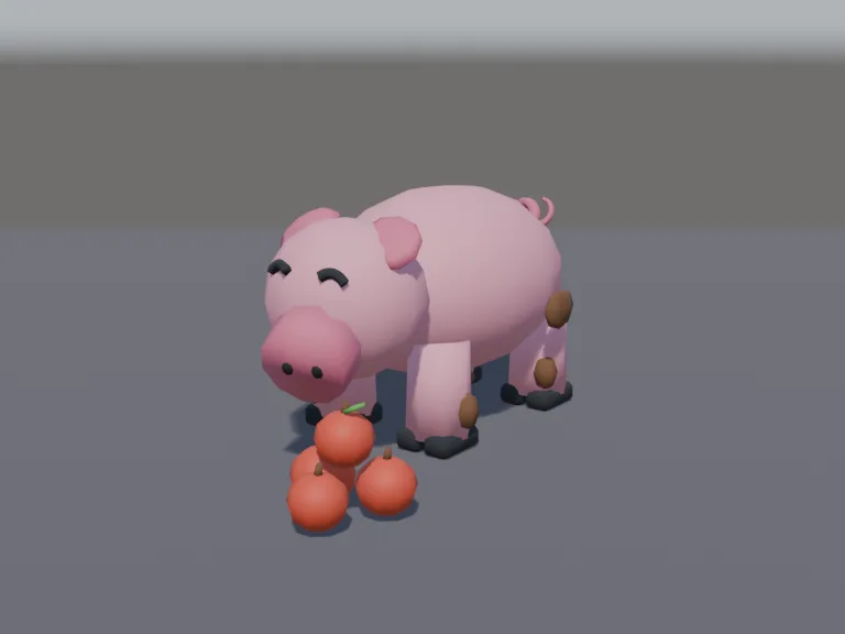 Chunky Pig with Apples, view 2
