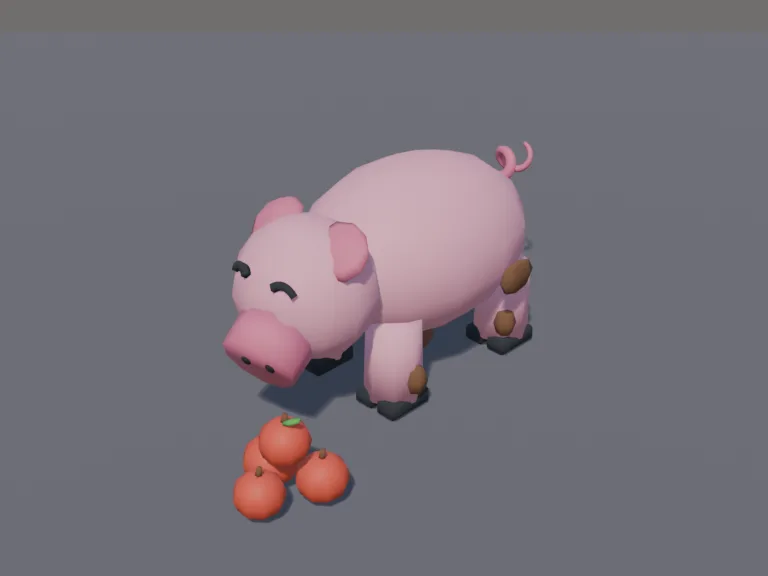 Chunky Pig with Apples, view 3