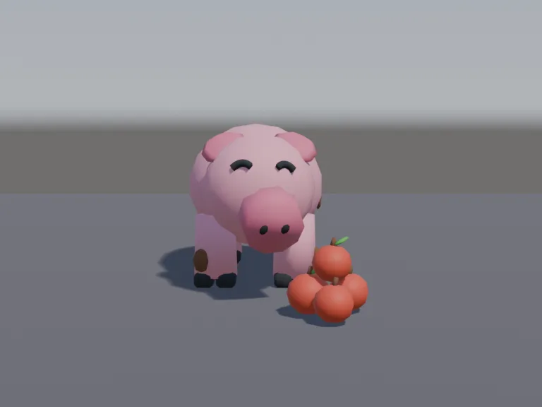 Chunky Pig with Apples, view 4
