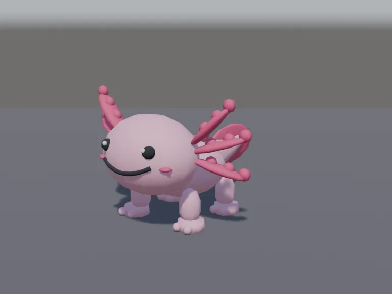 Chunky Pink Axolotl, view 2