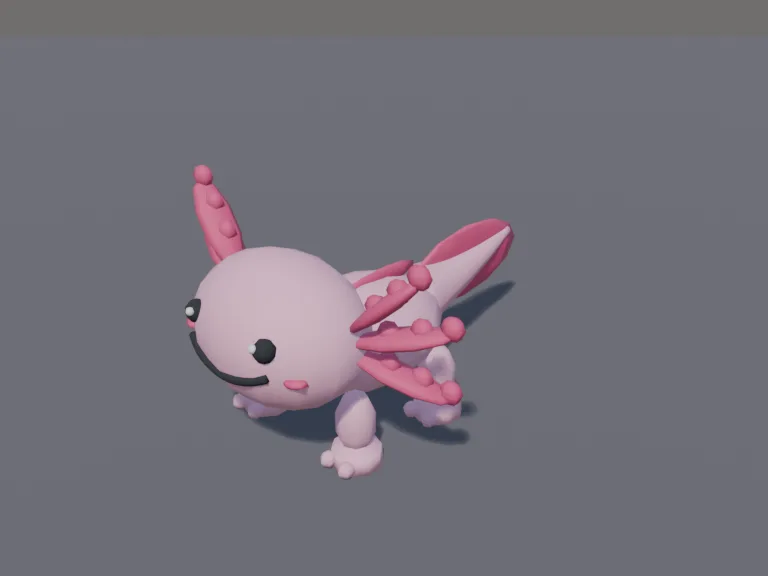 Chunky Pink Axolotl, view 3