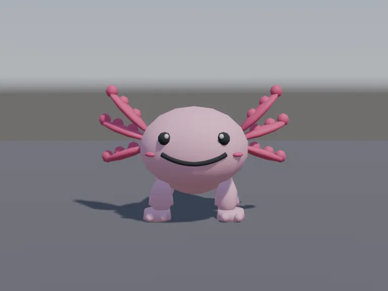 Chunky Pink Axolotl, view 4