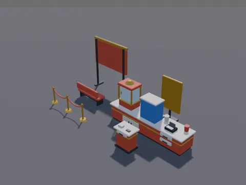 Cinema Lobby Set